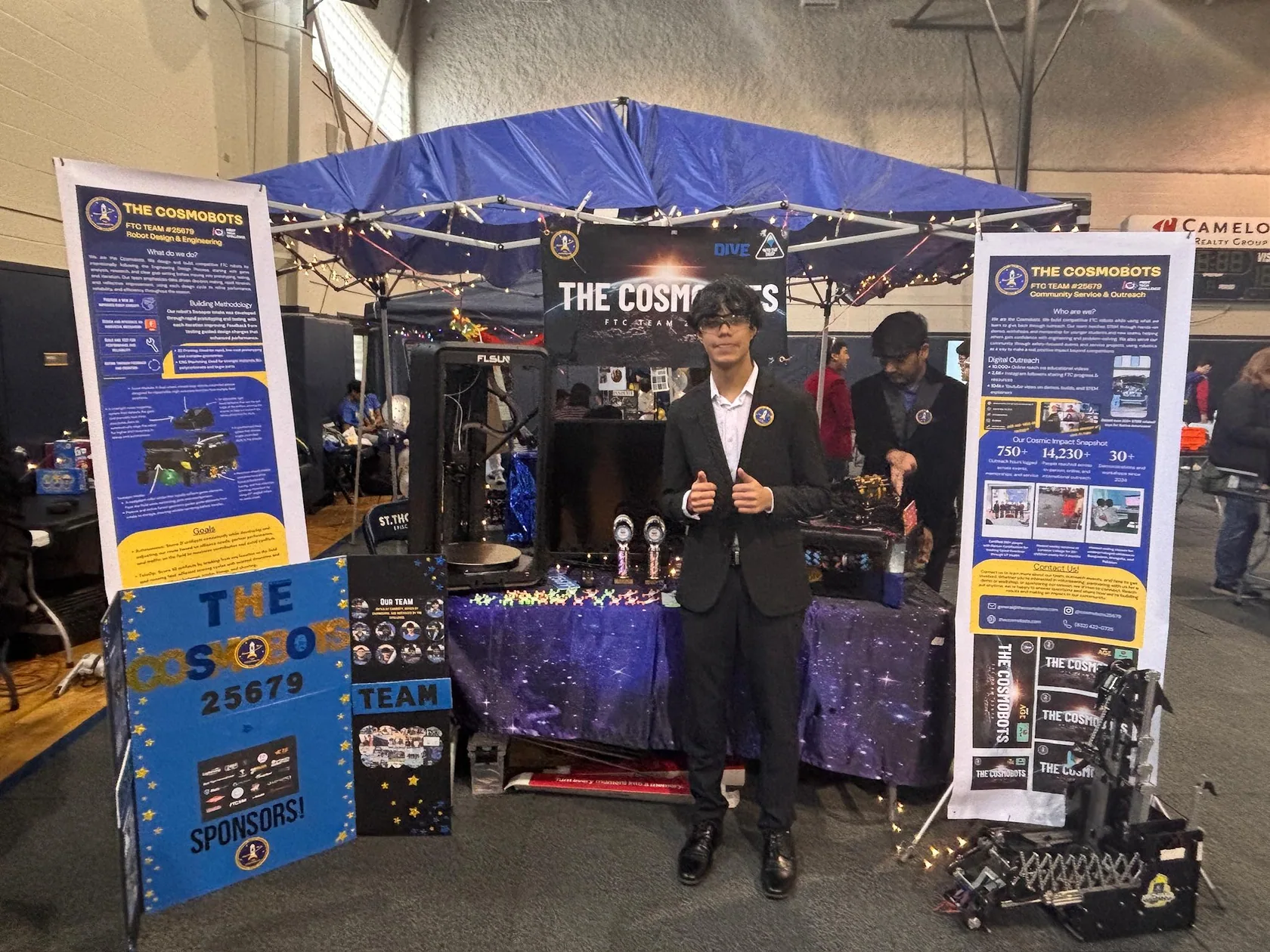 Robotics pit display from the 2026 competition season